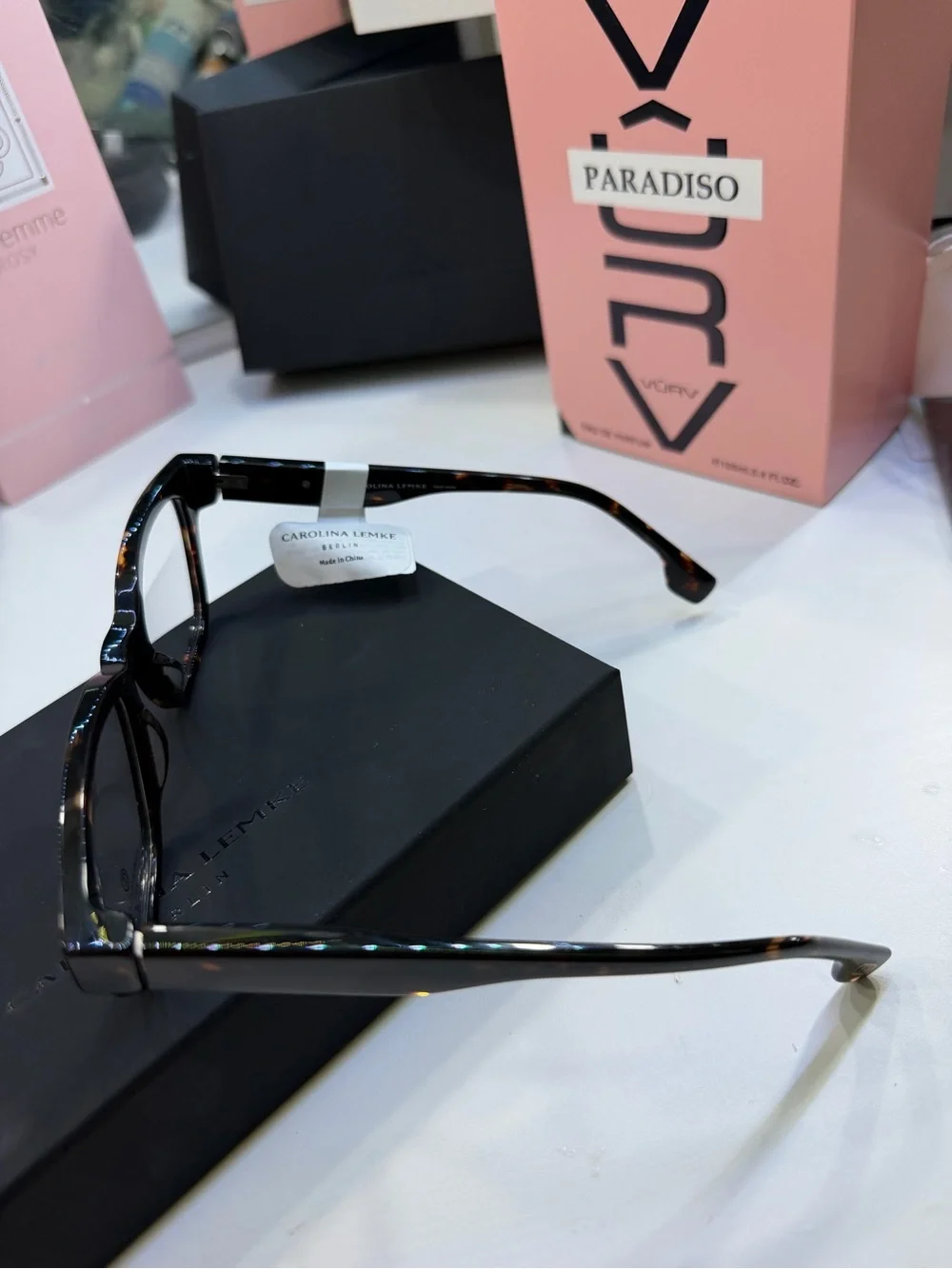 Carolina Lemke Tortoiseshell Women’s Fashion Glasses Includes leather pouch